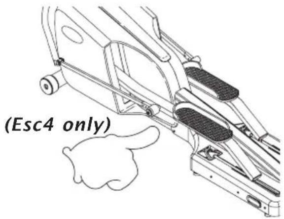 Horizon Fitness ESC2 - SERIAL NUMBER AND MODEL NAME LOCATION: - 2