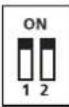 Daizuki DXAH18E426-21 - Address DIP switch: - 1