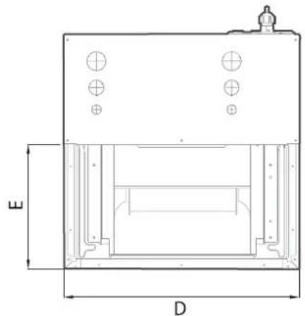 Daizuki DXAH18E426-21 - Indoor unit parts installation size - 2