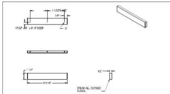 Perlick BBRN40 - WINE RACK TRIM (OPTIONAL) - 1