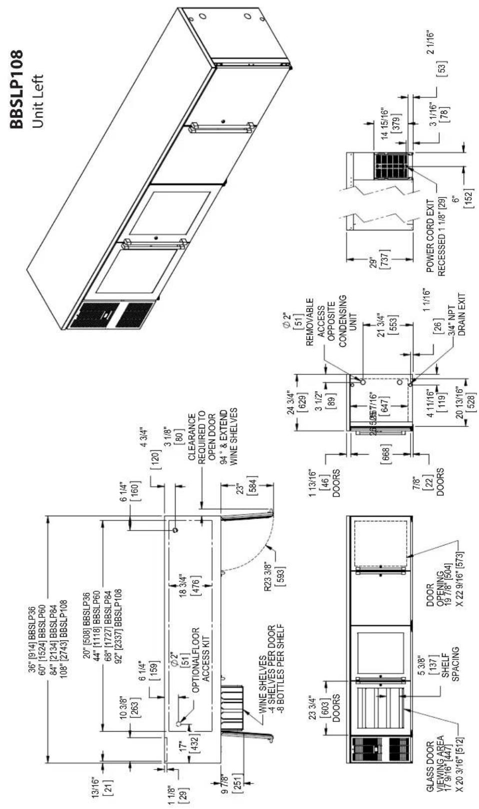 Perlick BBR96 - DIMENSIONS - 4