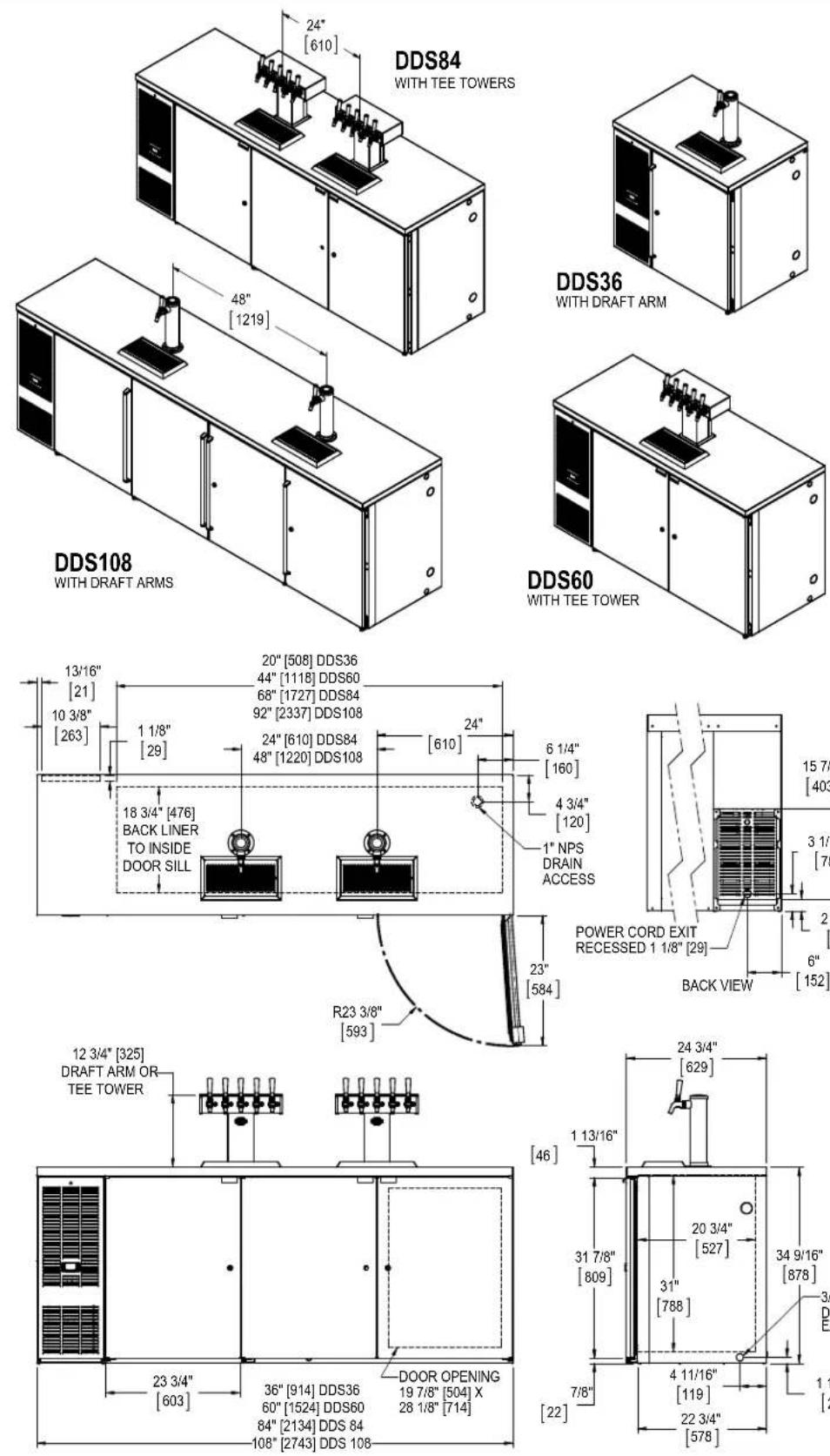Perlick BBR96 - DIMENSIONS - 27