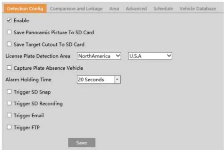Speco Technologies O2BLP2M - Automatic Number Plate Recognition (ANPR) Settings - 1