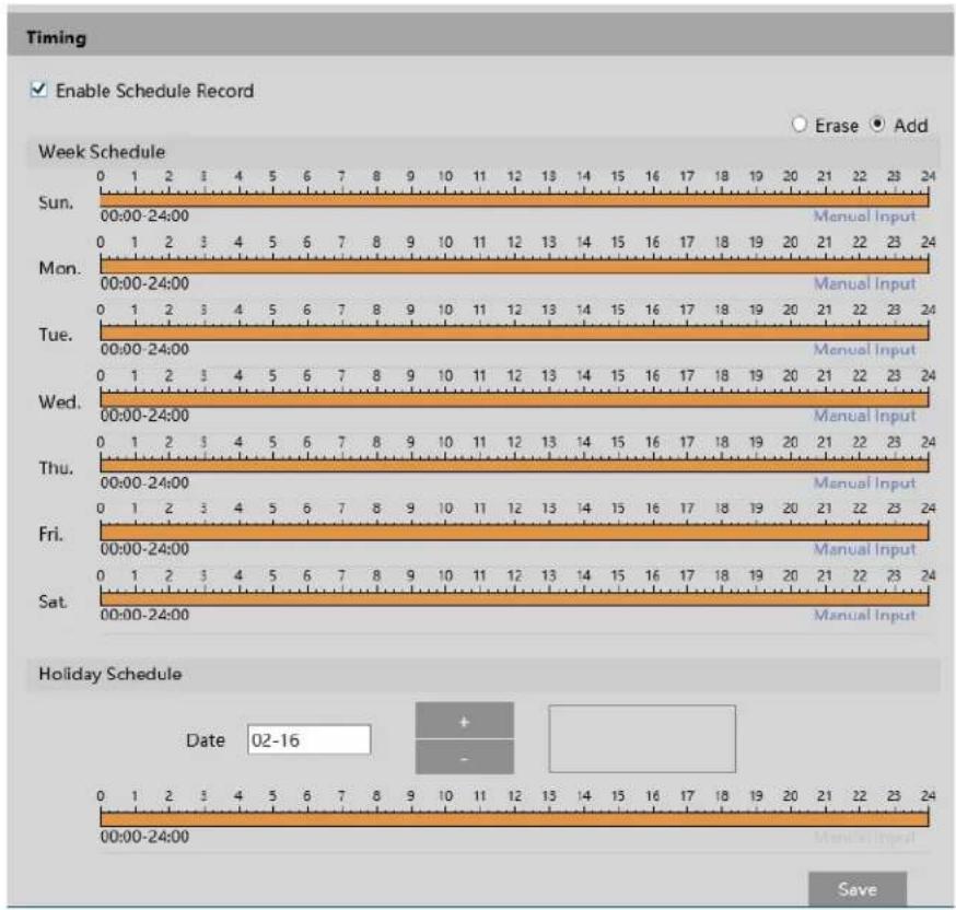 Speco Technologies O2BLP2M - - Schedule Recording Settings - 2