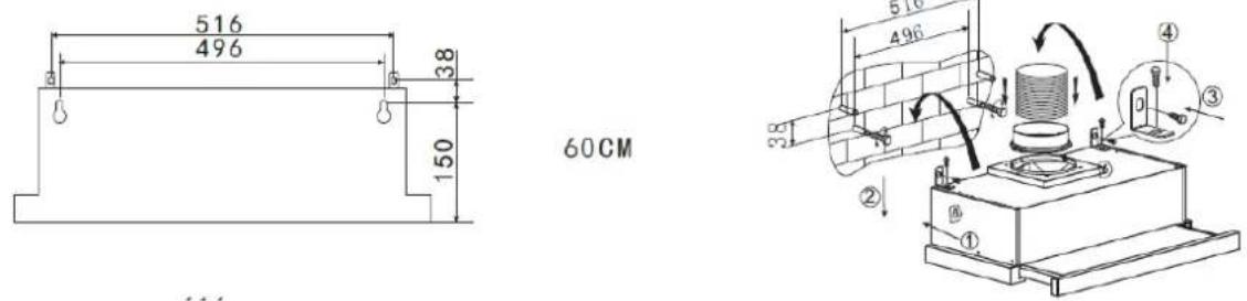 ROSIERES RHT6300/2LPN-ALG - INSTALLATION (Wall Mounting) - 3