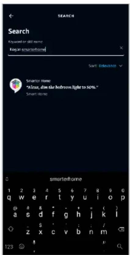 Kogan KAVACRBG70A - Adding "SmarterHome" to the Alexa app - 3
