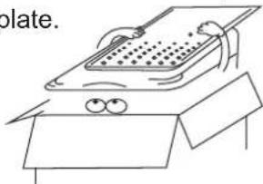 CANDY CT75-R516GN - Insert the noise-proof plate into the washing machine base - 2