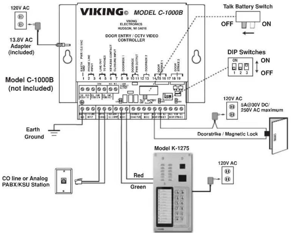 VIKING K-1275-EWP - Using the K-1275 with a C-1000B - 1