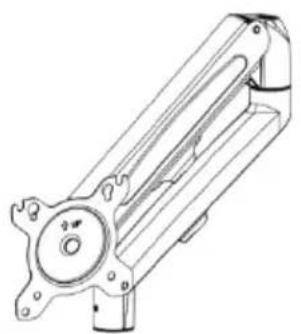 Technical line drawing of a mechanical component with no visible text or symbols