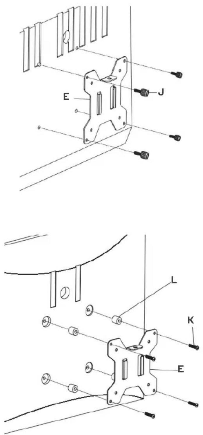 Kogan KAMMTARTCBA - Attach the VESA Plate to the Monitor - 5