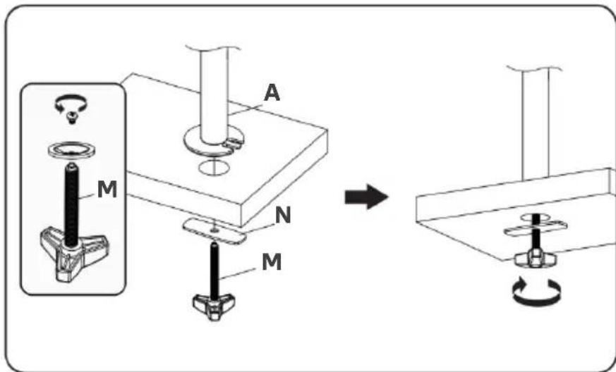 Kogan KAMMTARTCBA - Existing Grommet Hole Installation - 1