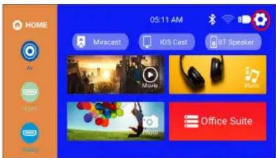 HOME 05:11 AM Miracast iOS Cast BT Speaker Office Suite
