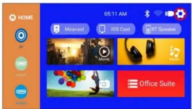 HOME 05:11 AM Miracast IOS Cast BT Speaker Office Suite