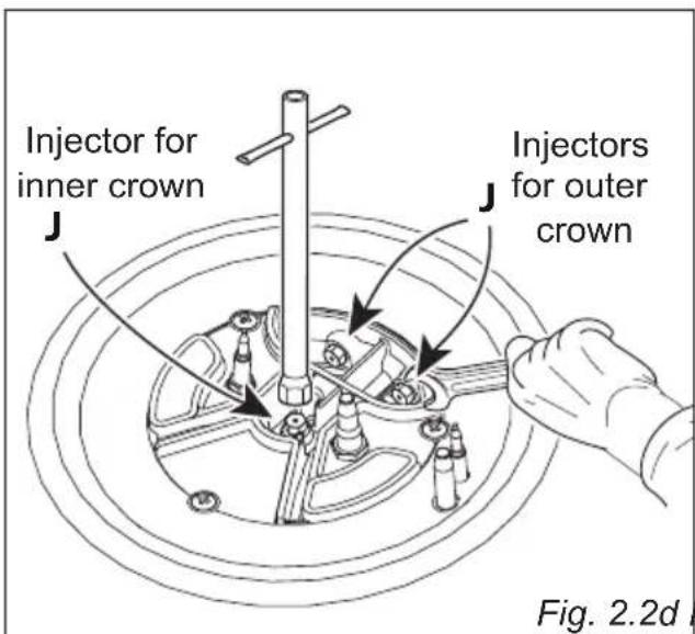 HOOVER HHG9WL38WC3X LPG - REPLACEMENT OF THE INJECTORS OF THE COOKTOP BURNERS - 3