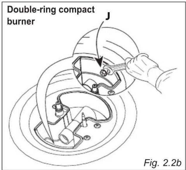 HOOVER HHG9WL38WC3X LPG - REPLACEMENT OF THE INJECTORS OF THE COOKTOP BURNERS - 2