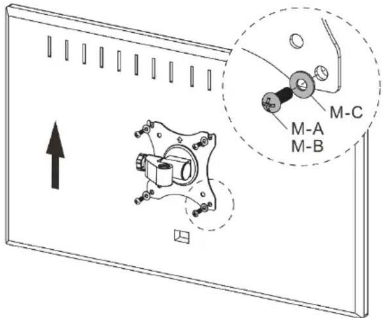 Kogan KAWLMCRVLA - INSTALLING BRACKET TO TV - 3