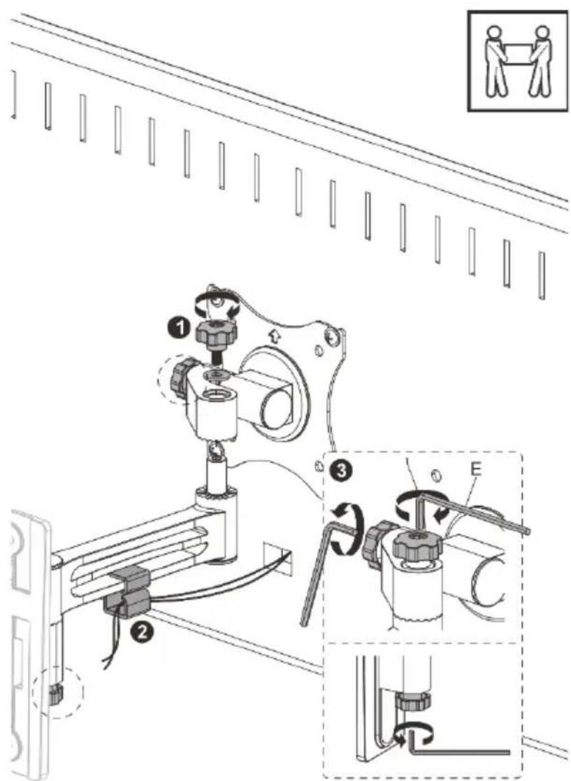 Kogan KAWLMCRVLA - INSTALLING BRACKET TO TV - 5