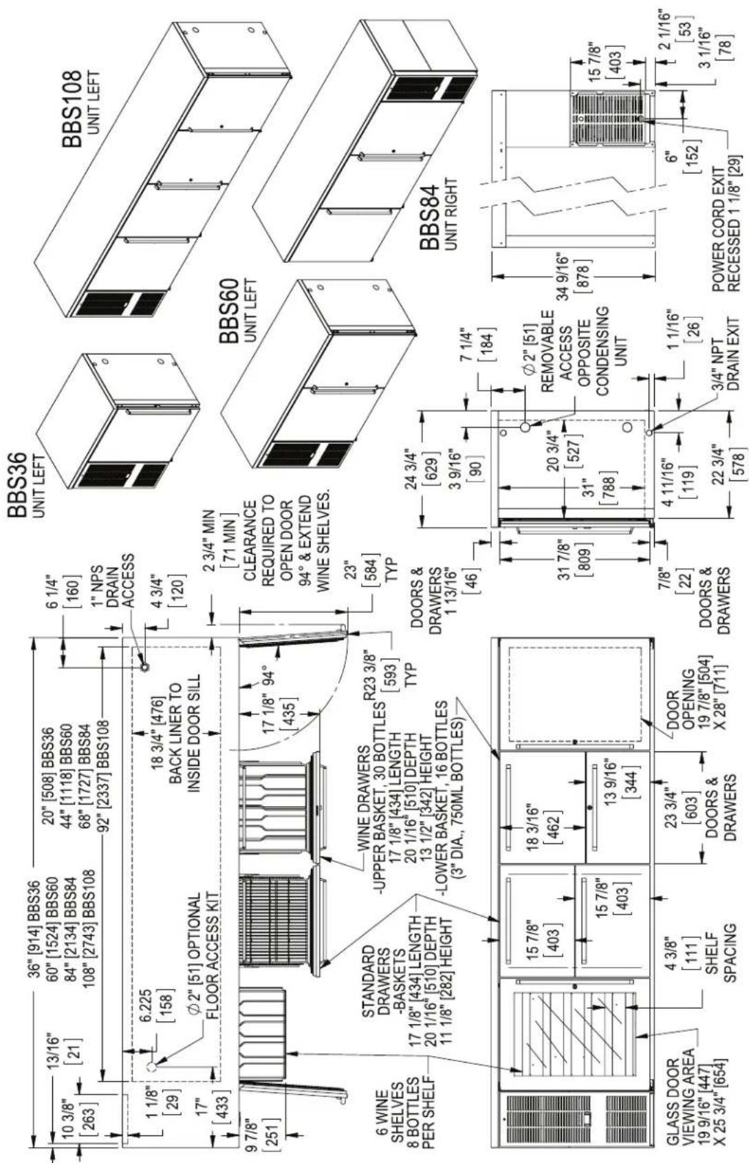 Perlick SDBR48 - DIMENSIONS - 3