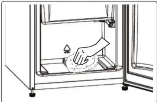 HOOVER HOCV1S517FWBK - Freezer defrosting process - 1