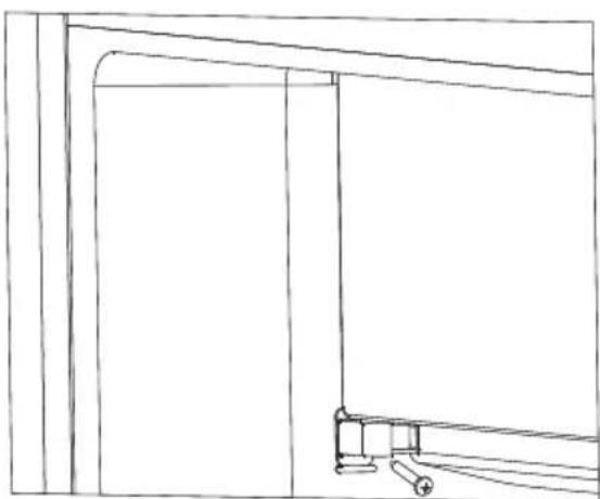 HOOVER HTO552W - Changing over the freezer compartment door - 6
