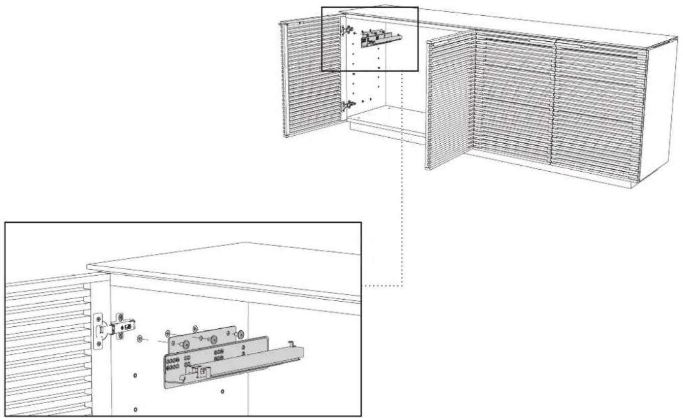 BDI Corridor 8108 - 4B. Changing the Drawer Position - 1