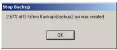 Elmo EDR-10PV - Interrupting Video Backup Session In Progre - 2