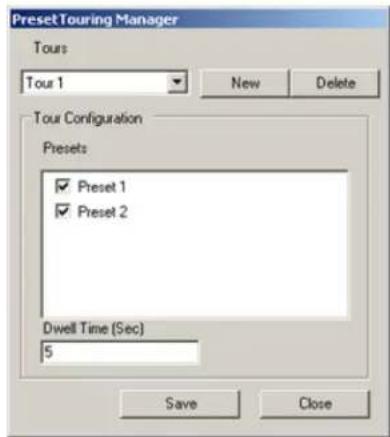 Elmo EDR-10PV - To create a preset tour, do the following: - 1
