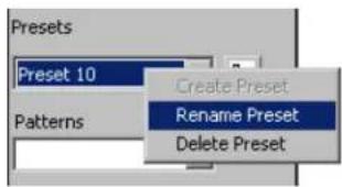 Elmo EDR-10PV - Renaming Presets - 1