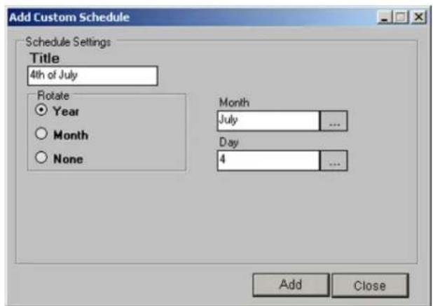 Elmo EDR-10PV - To create a custom schedule, do the following: - 1