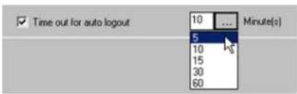 Elmo EDR-10PV - Auto Logout - 1