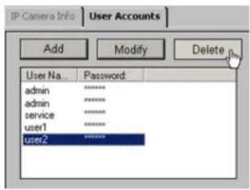 Elmo EDR-10PV - Edit IP Camera User Account(s) - 4