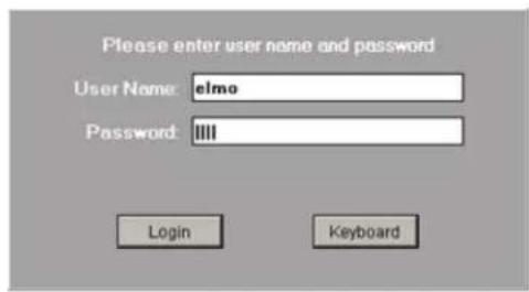 Elmo EDR-10PV - To log into the ELMO-PRO Server, do the following: - 2