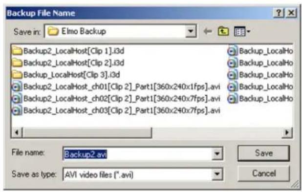 Elmo EDR-10PV - Creating Encrypted Backup session: - 2