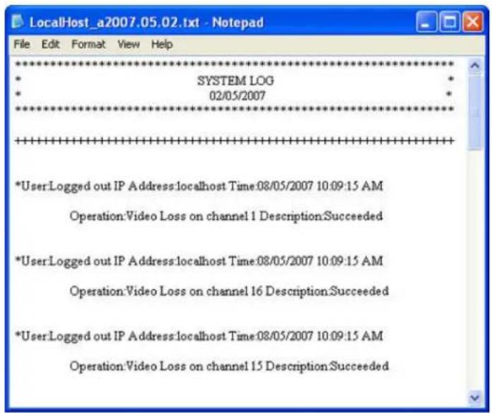 Elmo EDR-10PV - Exporting Log Records - 2