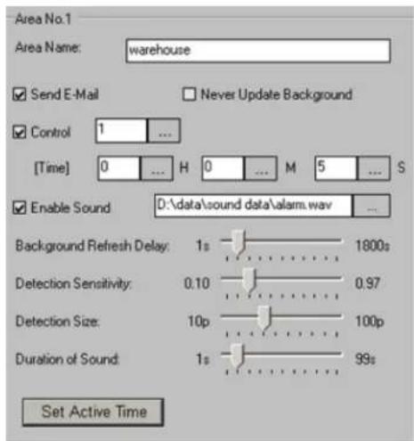 Elmo EDR-10PV - Configuring Intelli-Guard™ detection area(s): - 1