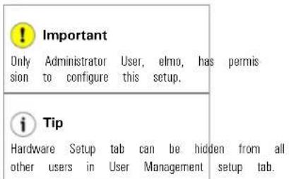 Elmo EDR-10PV - Hardware Setup - Channel Settings - 1