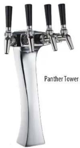 Perlick 69526-4P - Draft Arm, Lucky, Panther or Tee Towers - 3