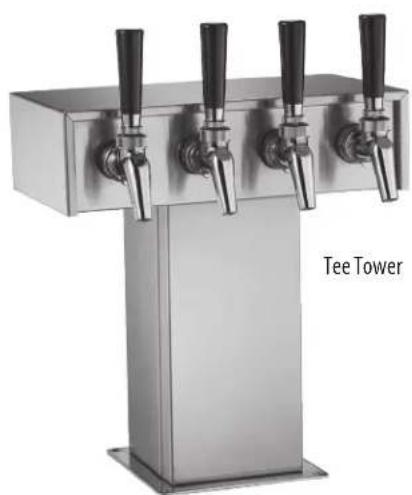 Perlick 69526-3TT - Draft Arm, Lucky, Panther or Tee Towers - 4