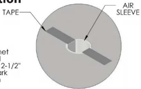 TAPE AIR SLEEVE et 2-1/2" irk