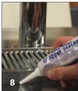 Perlick 69526-1LG - Mounting the Beer/Wine Drainer to a Cabinet Top - 7