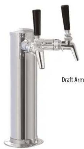Perlick 69526-5TT - Draft Arm, Lucky, Panther or Tee Towers - 1