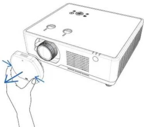 SHARP PE506WL - Press the ⓄPOWER) button on the projector cabinet or the POWER ON button on the remote control. - 1