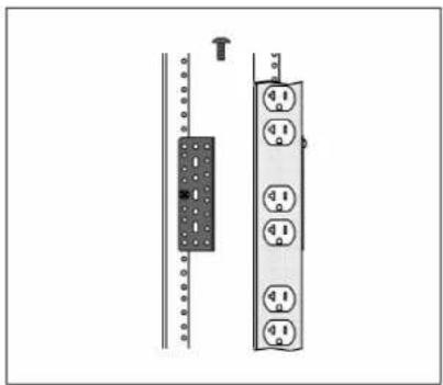 Diagram showing two vertical electrical or electrical components with numbered pins and a top connection (no text or symbols present)