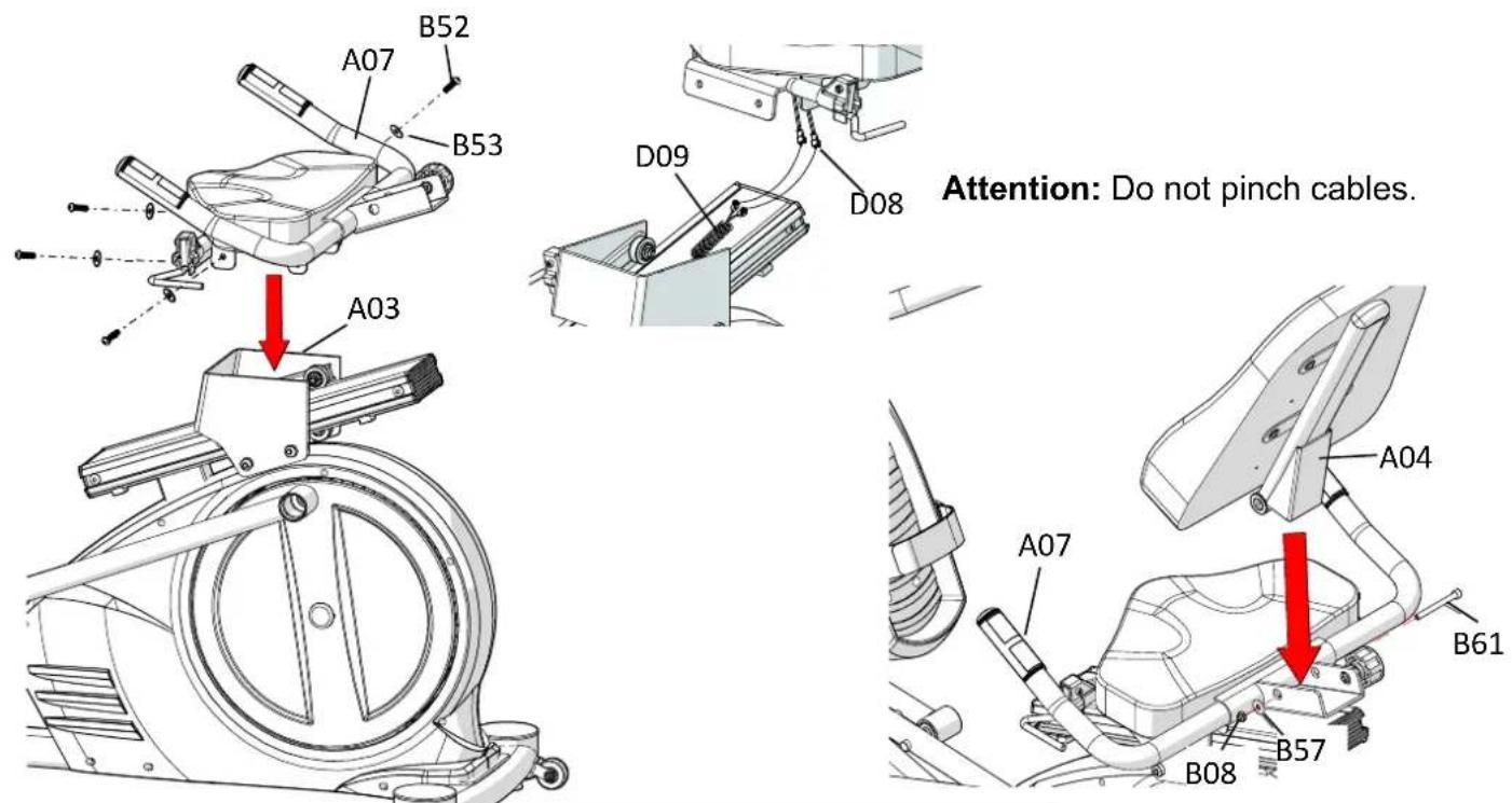 BodyCraft SCT400g - SADDLE FRAME INSTALLATION - 1