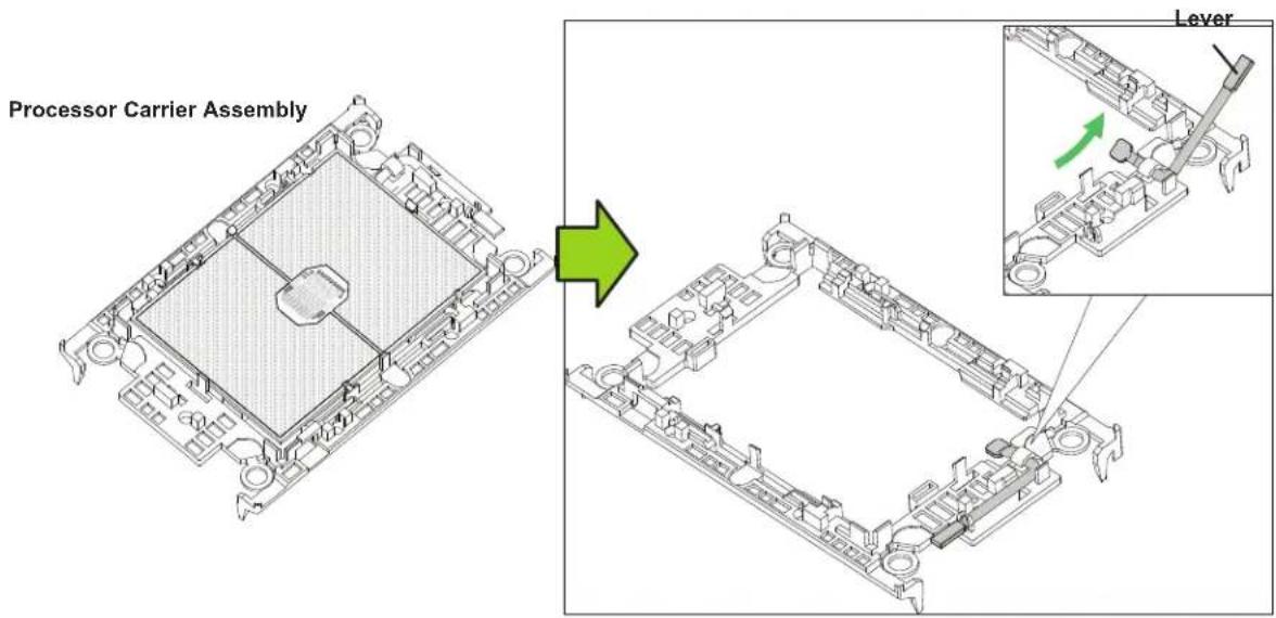 Supermicro SuperServer SYS-620BT-DNTR - Remove the Processor from the Carrier Assembly - 1