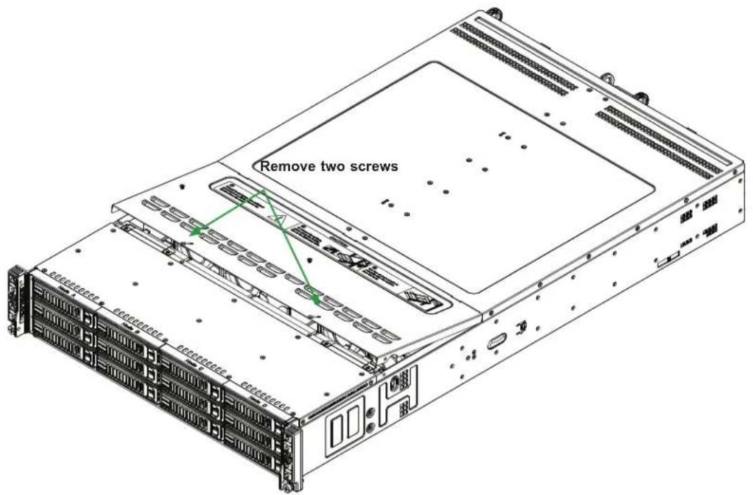 Supermicro SuperServer SYS-620BT-DNTR - Removing the Chassis Cover - 1