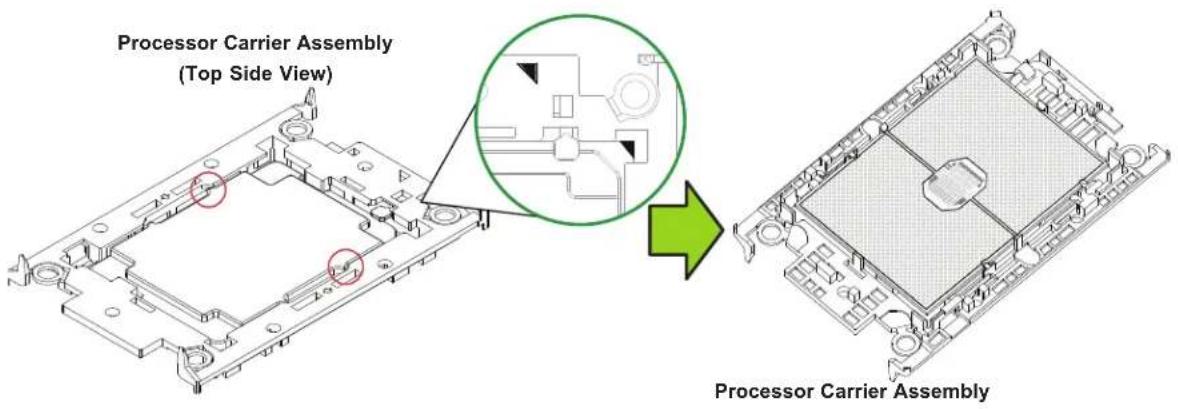 Supermicro SuperServer SYS-620BT-DNTR - Process Carrier Assembly - 6