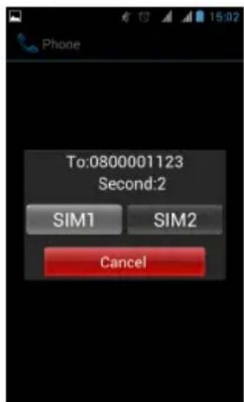 GSmart Rio R1 - To make a call from the Phone screen - 2