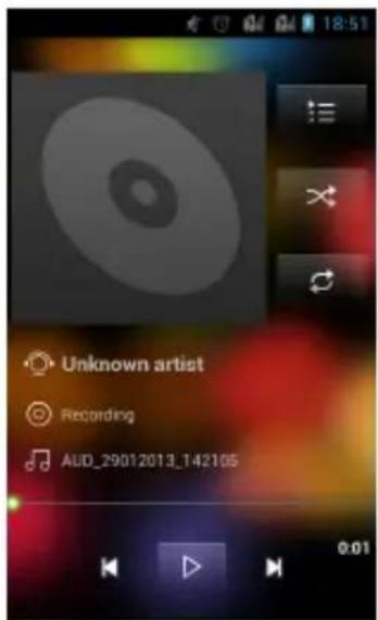 GSmart Rio R1 - Music Screen - 1