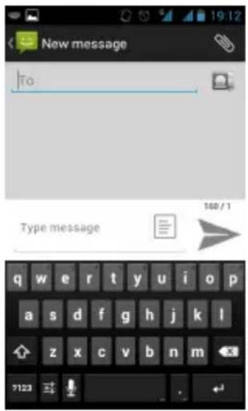 GSmart Rio R1 - Using Android keyboard - 1